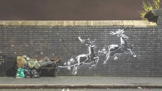 The new Banksy mural in Birmingham