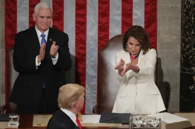 Nancy Pelosi and Donald Trump