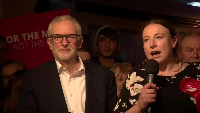 Jeremy Corbyn and Ruth Alcroft