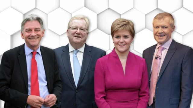 Jackson Carlaw, Richard Leonard, Nicola Sturgeon and Willie Rennie