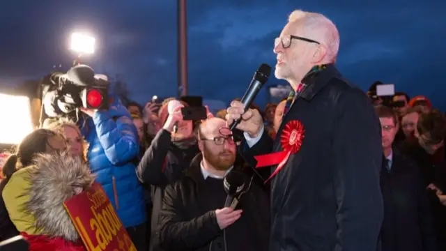 Jeremy Corbyn making a speech