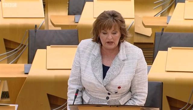 Tourism Secretary Fiona Hyslop