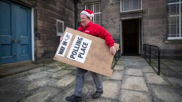 The polling stations are closed