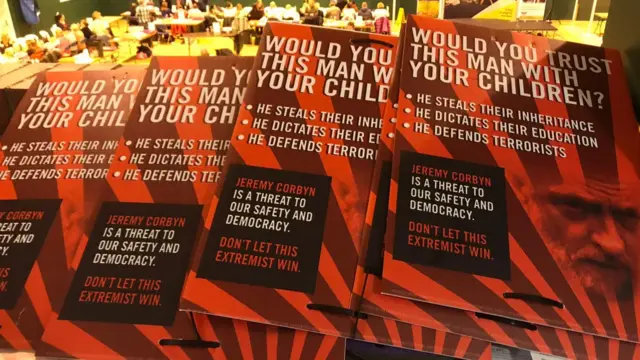 Controversial posters attacking Jeremy Corbyn