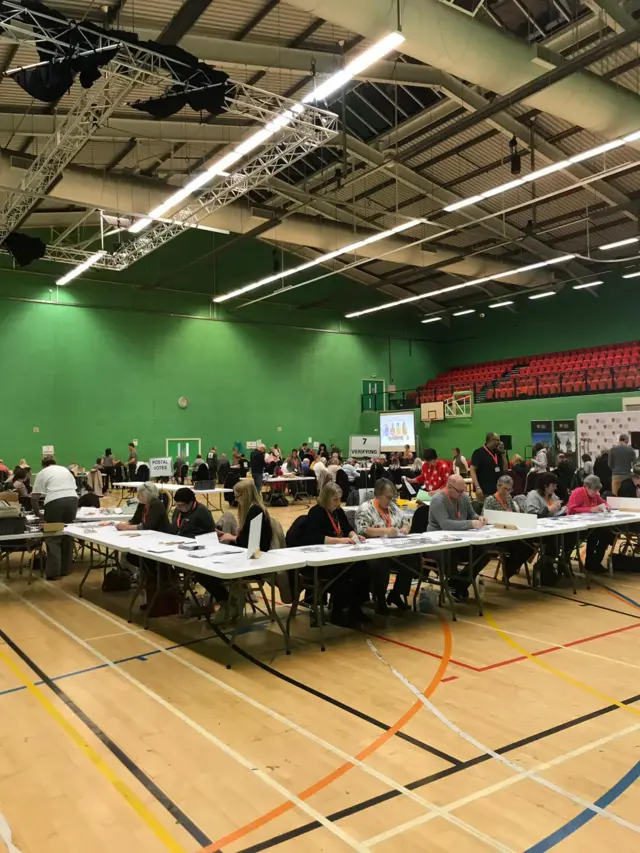 Grantham general election count