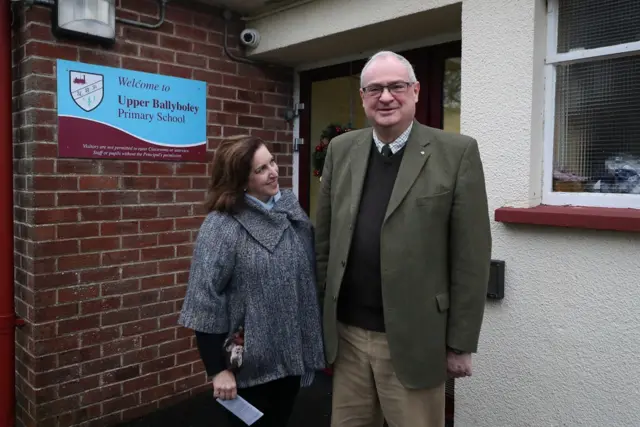 Ulster Unionist leader Steve Aiken with his wife Beth
