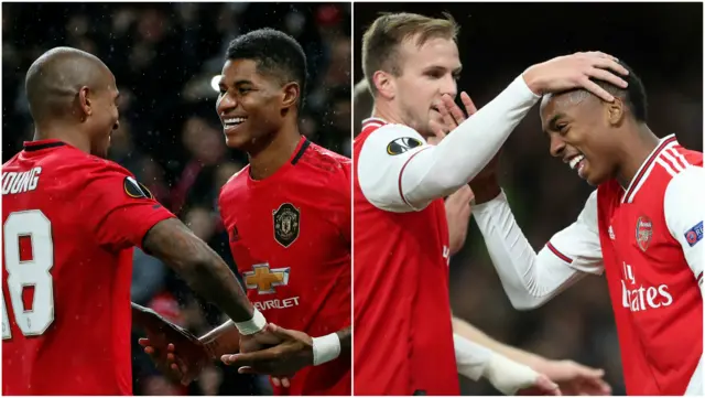 Manchester United and Arsenal