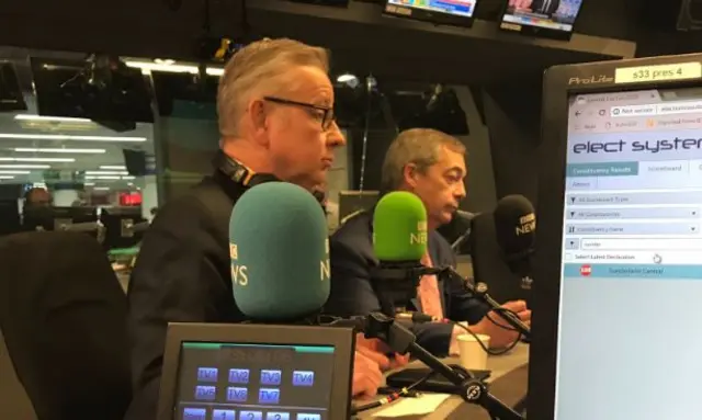 Michael Gove and Nigel Farage