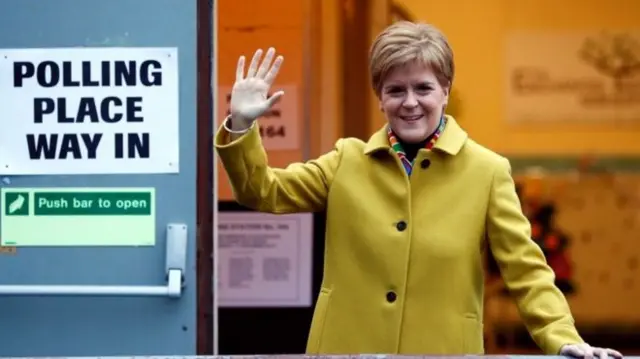 Nicola Sturgeon has said that the exit poll suggests it could be a "good night" for the SNP