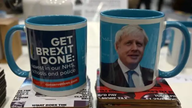 mugs with get brexit done logo