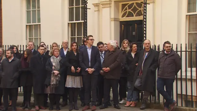 Johnson's staff on Downing Street