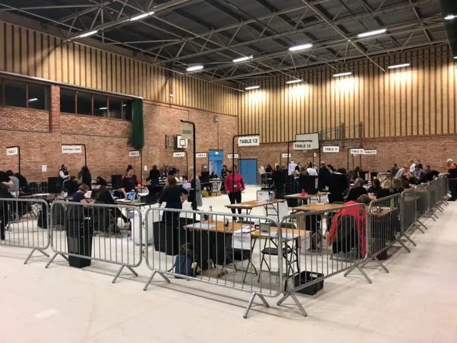 Election count at Newmarket