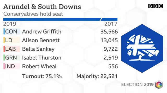 Arundel and South Downs result