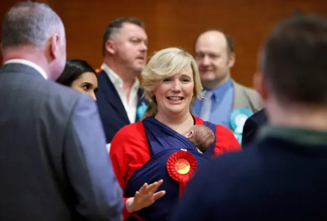 Labour's Stella Creasy after winning in Walthamstow