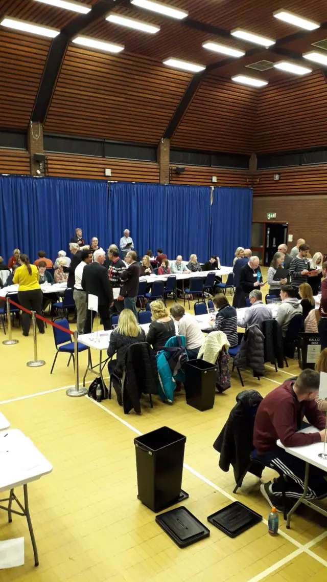 Election count in Suffolk Coastal