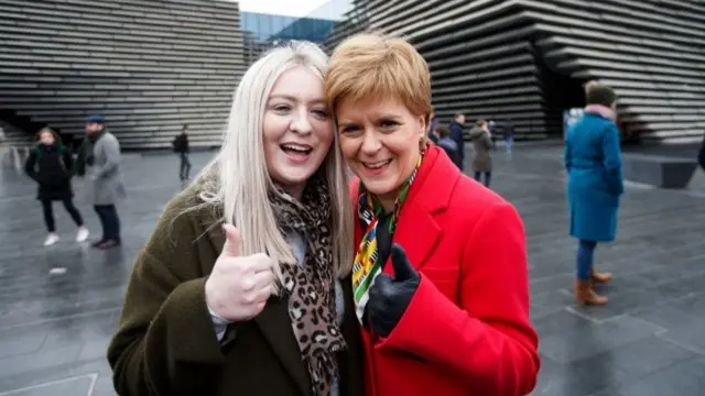 Nicola Sturgeon and new MP Amy Callaghan