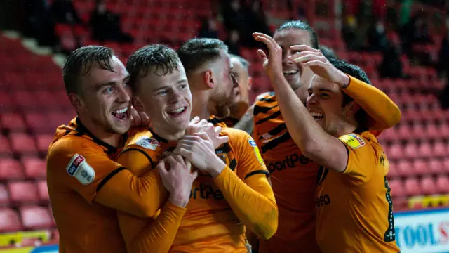 Hull celebrate goal