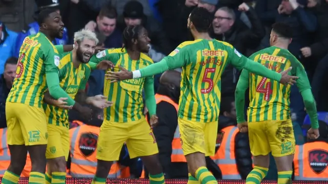 West Brom celebrate