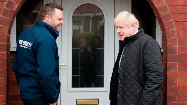 Ben Bradley was joined by Boris Johnson on the campaign trail