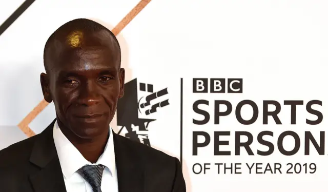 Eliud Kipchoge has been voted Overseas Sport Star of the Year