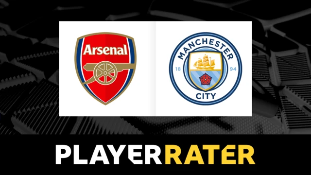 Arsenal v Man City player rater graphic