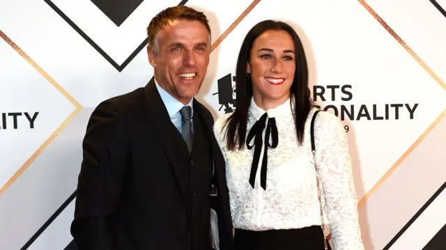 Phil Neville and Lucy Bronze