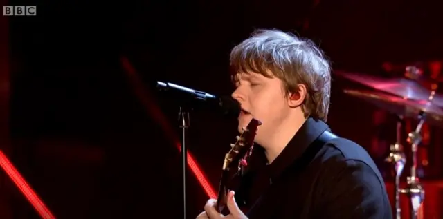 Lewis Capaldi performs