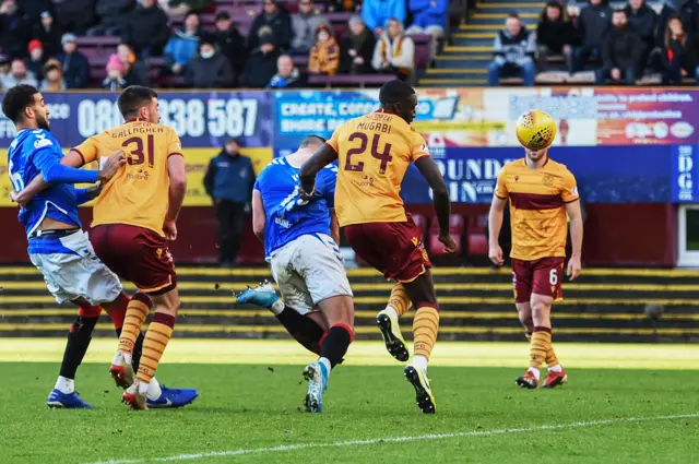 Rangers' Nikola Katic scores