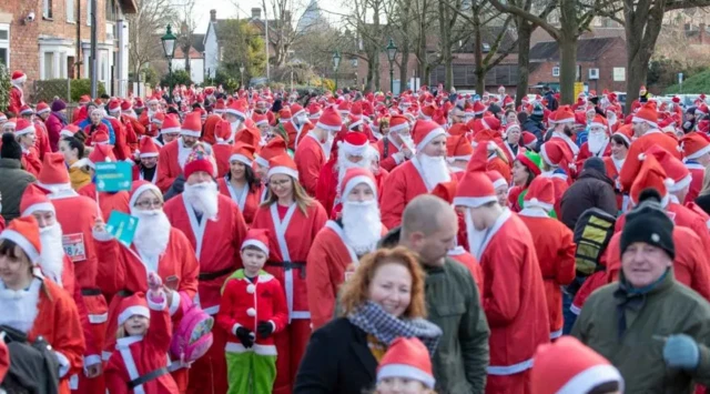 Santa fun run