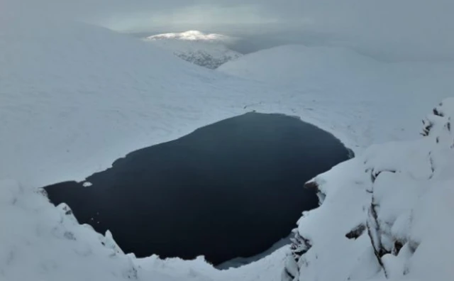 Helvellyn view of Red Tarn