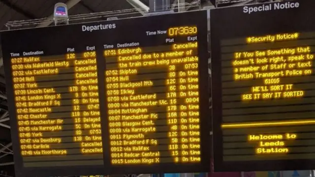 Train cancellations