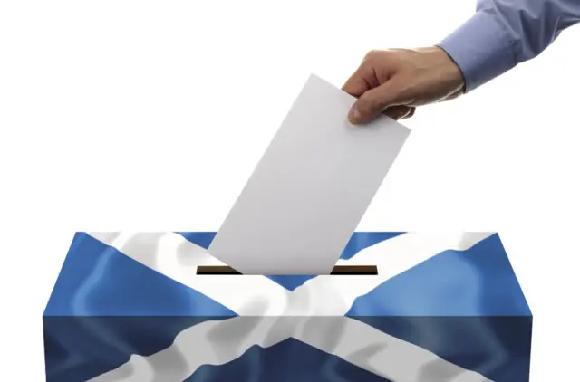 Saltire ballot box