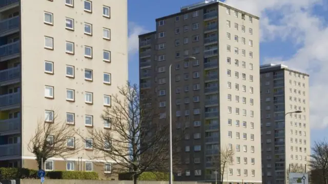 High-rise flats