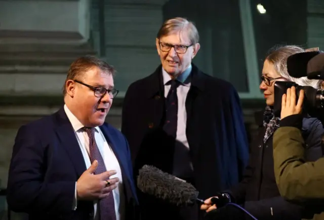 Mark Francois (left) and Bill Cash (centre)