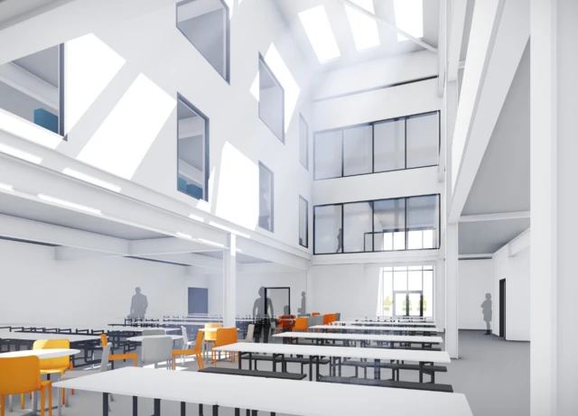 Artist's impression of new school interior