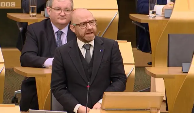 Scottish Green Party co-leader Patrick Harvie