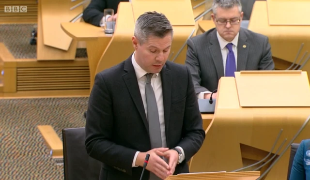 Finance Secretary Derek Mackay