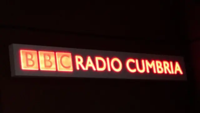 BBC Radio Cumbria sign