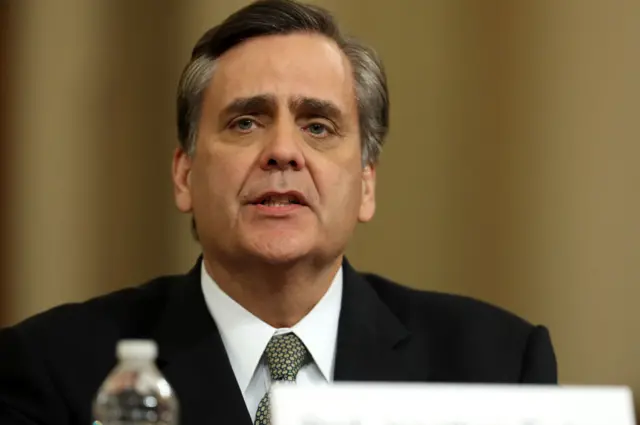 Jonathan Turley giving evidence to the impeachment inquiry