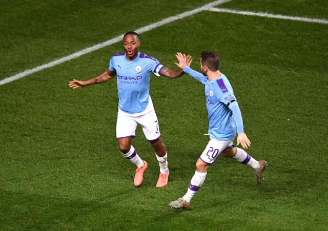 Man City winger Raheem Sterling