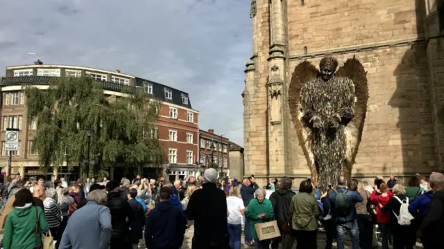 Knife Angel in Derby