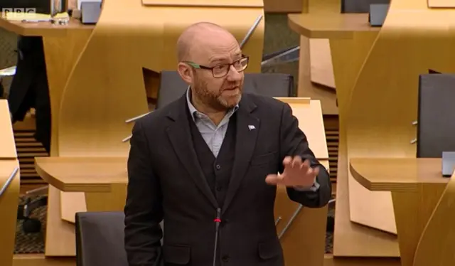 Scottish Green Party co-leader Patrick Harvie