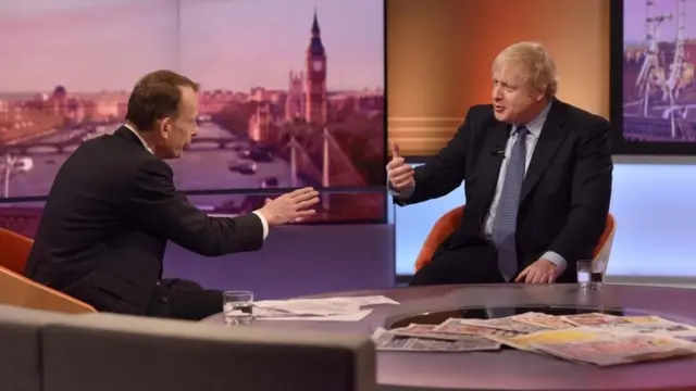 Boris Johnson on Andrew Marr