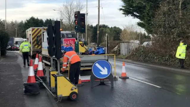 Road repairs