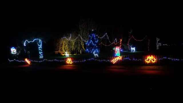 A previous Christmas display