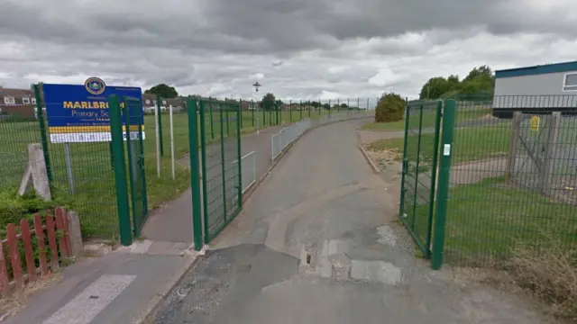 Entrance to Marlbrook Primary School