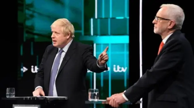 Johnson and Corbyn on ITV debate