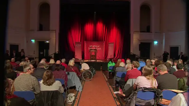 Labour stage in Hastings, Sussex