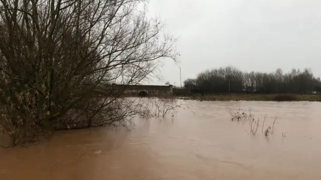 Flooded river