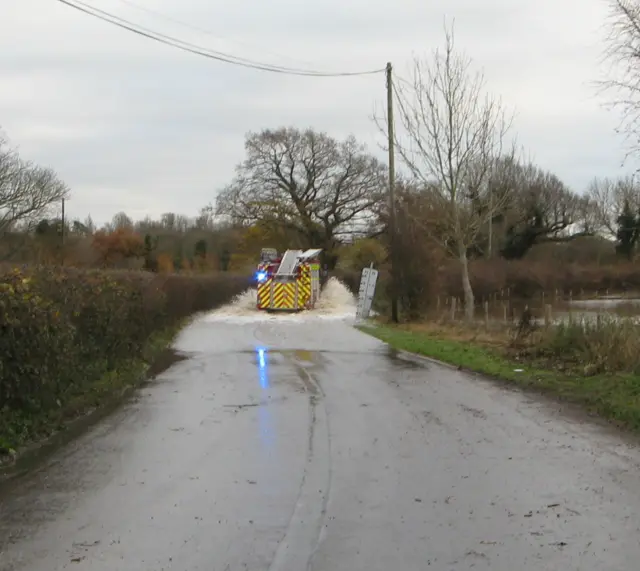 Heavy rain in Barcombe Mills